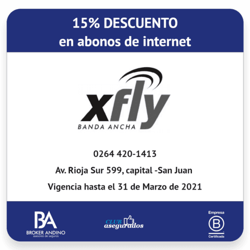 15% Descuento Xfly Banda Ancha