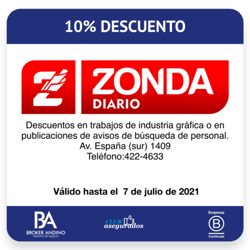 10% Descuento Diario El Zonda